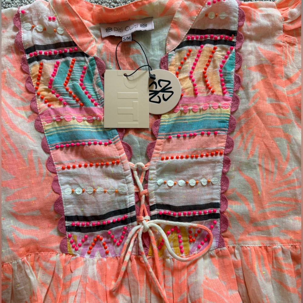 NWT Piti Cuiti Colorful Boho Two-Piece Set - Picture 4 of 4